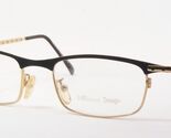 Vintage Ulliana Design 7423 5871 Mattschwarz/Gold Unique Brille 50-21-138mm - $76.44