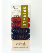 SCUNCI SPIRALS PONYTAIL HAIR ELASTICS - 6 PCS. (32133) - $7.99