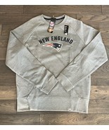 NWT New England Patriots Gray Pullover Sweatshirt W/ Kangaroo Pocket Men... - £20.27 GBP