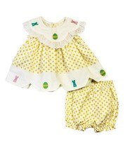 MSRP $48 Everlasting Heirloom Polka Dot Bunny Top &amp; Bloomers Size 3T NWOT - £13.19 GBP