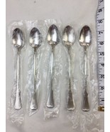 NEW Oneida Community PATRICK HENRY Stainless 7.5” ICE TEA SPOONS Set of 5 - $49.08