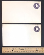 Lot of 2 U436 Envelopes 3¢ Embossed Vintage Postal Supplies - £4.79 GBP