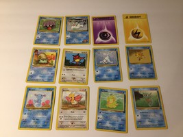 12 Vintage Pokemon Trading Cards Pokemon Shellder Wooper Staryu Psyduck SJPP-20 - £3.99 GBP