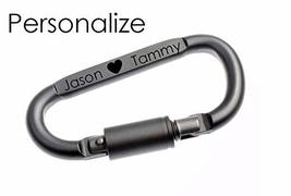 Carabiner Engraved Carabiner Large Carabiner Keychain Personalized Large... - $21.77
