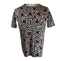 Minnie Mouse Disney Lularoe Irma XXS Black White Red Bow Geometric Tunic - $9.99