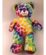 Build A Bear Lisa Frank Rainbow Spotted Leopard Bear 17&#39;&#39; Sings Happy Bi... - £20.46 GBP