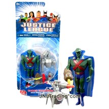 Year 2004 Justice League Cyber Trakkers 5&quot; Figure Martian Manhunter Vs Blazebot - £35.96 GBP