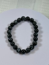 (#186) - BLACK OBSIDIAN CRYSTAL BRACELET - NEW - $372.78 MXN