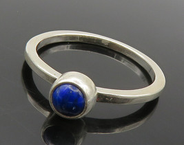 SHUBE 925 Silver - Cabochon Cut Lapis Lazuli Solitaire Ring Sz 10 - RG15075 - £28.56 GBP