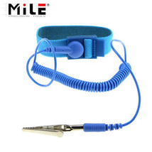 MILE Anti Static ESD Wrist Strap Elastic Band with Clip for Sensitive El... - £7.88 GBP