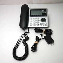 Vtech CS6649 Silver &amp; Black Corded Phone with Power Adapter - $15.19