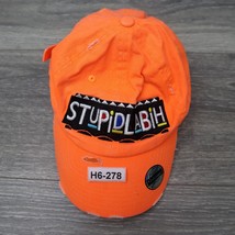 Kbethos Hat Men Adjustable Cap Neon Orange Strap Back Casual Vintage Stu... - £18.18 GBP