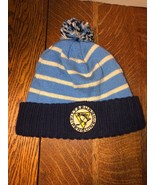 Vintage Reebok Face Off NFL Pittsburgh PENGUINS Winter Classic Knit Pom Hat - £14.35 GBP