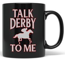 PixiDoodle Horse Racing Derby Anniversary Coffee Mug (11 oz, Black) - £20.45 GBP+