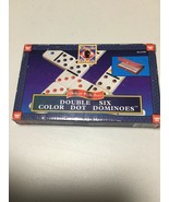 Classic Games Deluxe Double Six Color Dot Dominoes (1996) - £4.68 GBP