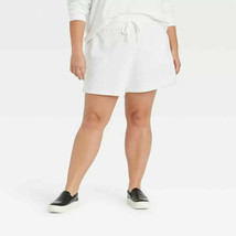Women's Plus Size Shorts - Ava & Viv White X - £18.89 GBP