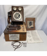 Country Junction Wood Wall Phone Genuine Bell Vintage 1980s - $115.82