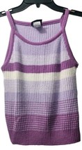 Vintage No Boundaries 7/9 Juniors Sweater Tank Made In U.S.A 100% Acrylic Purple - £12.40 GBP