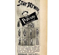Hodgman Plast A Ply Waterproof Sportswear 1953 Advertisement Outdoor DWDD20 - $14.01 CAD