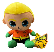 AQUAMAN  7&quot; Stuffed Plush Doll 2018 Toy Factory DC Justice League With Tag - £8.12 GBP
