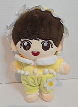 Kpop Star EXO Wanna one For Plush 20cm Doll With  Yellow Clothes Hoodies - £6.94 GBP