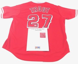 Mike Trout signed jersey PSA/DNA Auto 10 Los Angeles Angels LOA - £1,961.39 GBP