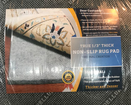 Non-Slip Area Rug Pad 9&#39;x12&#39;, 1/3&quot; Thick Dual Surface Premium Carpet Mat - £125.19 GBP