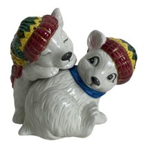 Fitz and Floyd Polar Bear Christmas Salt and Pepper Set Vintage Ceramic ... - £15.89 GBP