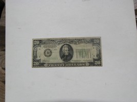 1934 Series D 20 Dollar US Note.   20220093 - £40.59 GBP