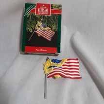 Vintage Hallmark Keepsake Flag of Liberty American Flag Ornament Christmas - £6.86 GBP