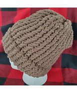 Soft and Fluffy Brown Hat- Handmade - £9.58 GBP