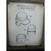 Quality Reproduction Of Original Baseball Sports Helmet Patent Print 20&quot; x 16&quot; - £19.77 GBP