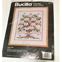 Bucilla Counted Cross Stitch Kit Family Tree Sealed - £27.95 GBP