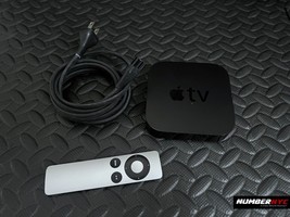 Apple TV 2nd Generation Tested/Reset Media Streamer Remote  Power Cord A1378 BLK - £31.64 GBP