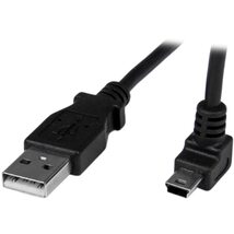 StarTech.com 1m Mini USB Cable Cord - A to Up Angle Mini B - Up Angled M... - $12.59