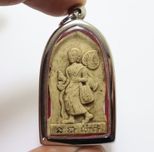 Lp Kuay Phra Sivali Buddha Blessed Yant Por Guay Sivalee Thai Real Magic Amulet - £52.20 GBP