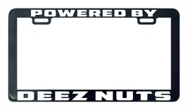 Powered by Deez Nuts License plate frame holder tag - £4.81 GBP