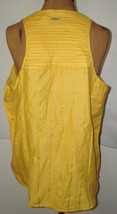 New Womens NWT M Yellow PrAna Top Cotton Lace Organic Casual Nieves Logo... - $108.90