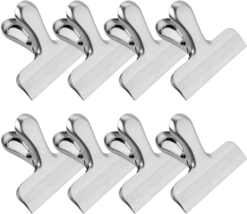 MORSLER Chip Clips &amp; Stainless Steel Heavy-Duty Food Bag Clips 8 Packs - Large a - £14.21 GBP