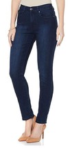 NWT DG2 by Diane Gilman 309425 Womens Size 2P Superstretch Skinny Blue Jeans - £18.79 GBP