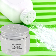 Baby Talc Powder Room/Car/Linen/Towels/Bathroom Air Freshener Aroma Beads - £14.90 GBP+