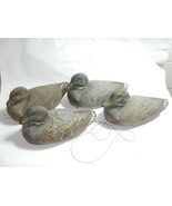 Vintage General Fibre Ariduk Mallard Duck Decoy Lot Of 4 Damaged For Decor - $565.19 MXN
