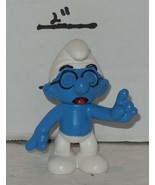 2005 Classic Smurfs Series. 20536 Classic Brainy Smurf PVC Figure Schleich - $9.60