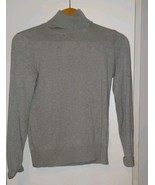 Talbots Women's Turtleneck Sweater Size Large Gray Long Sleeve - $442.09 MXN