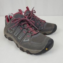 Keen Shoes Women Size 8 Gray Pink Oakridge Lace Up Athletic Hiking 1015364 - £35.38 GBP