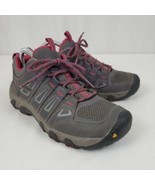 Keen Shoes Women Size 8 Gray Pink Oakridge Lace Up Athletic Hiking 1015364 - $44.99