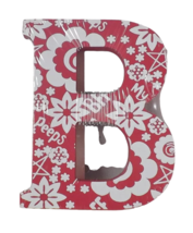 Wooden Block Letter Painted Floral My Peeps &amp; BFF  - New - B - £4.70 GBP