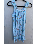 Ralph Lauren Women Blue Paisley Sleeveless Nightgown Sleepwear Dress Size S - £26.62 GBP