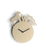 11&quot; Dog-Shaped Wooden Wall Clock, Silent Farmhouse Design with &quot;Woof&quot; Mo... - $75.46 CAD