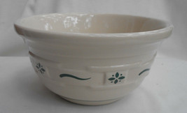 LONGABERGER WOVEN TRADITIONS GREEN POTTERY MIXING BOWL 8 1/4&quot; - $30.48